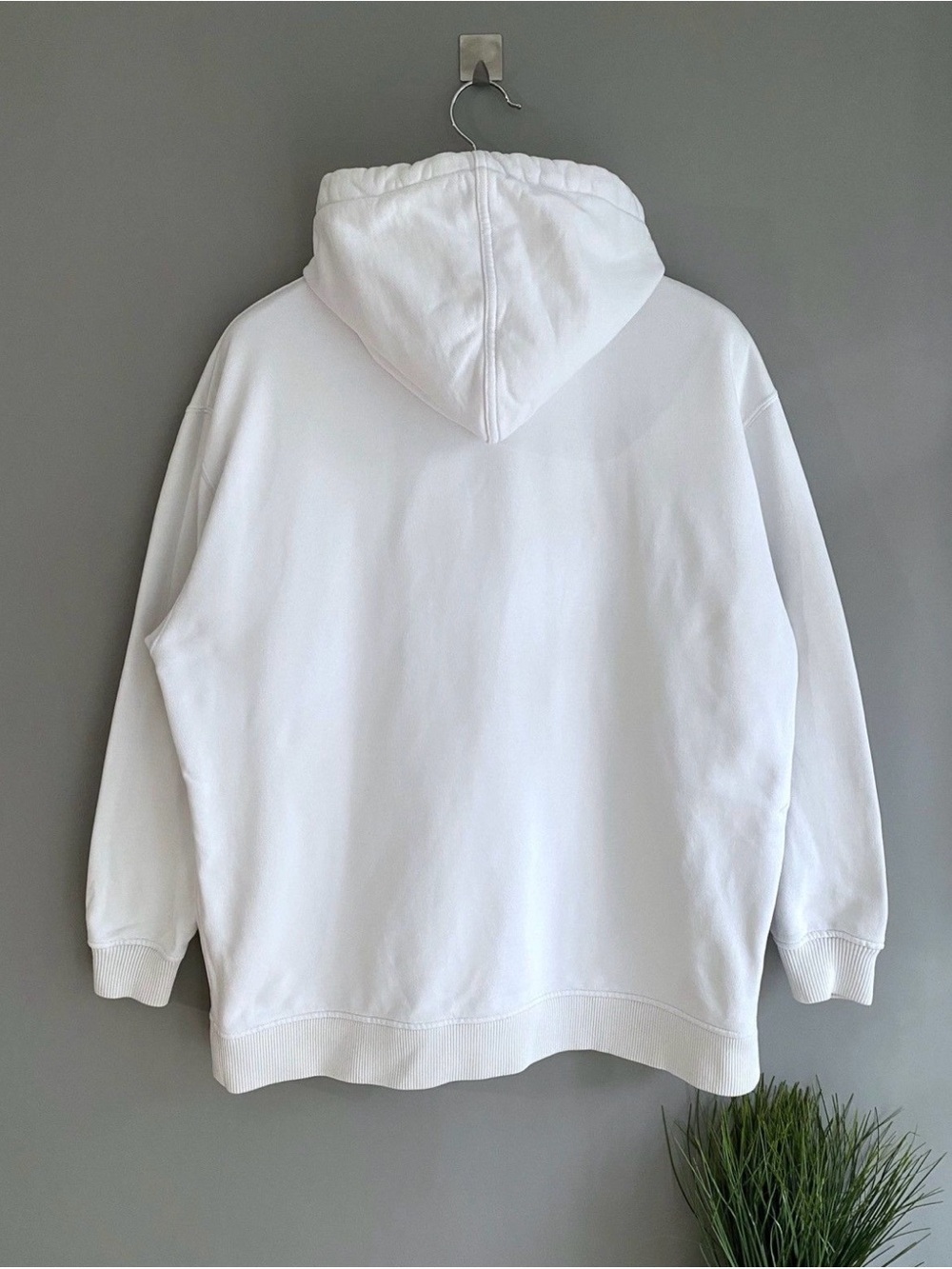 Jimmy Choo White Hoodie with Black Graphic Logo - Picture 7 of 10
